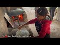 Karen niña de 11 años elaboración de sus tortillas de harina parte 2 en San Pedro de la Cueva