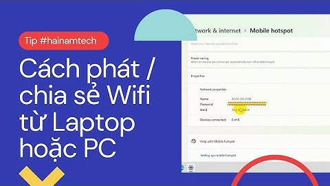 Cách phát wifi từ máy tính PC