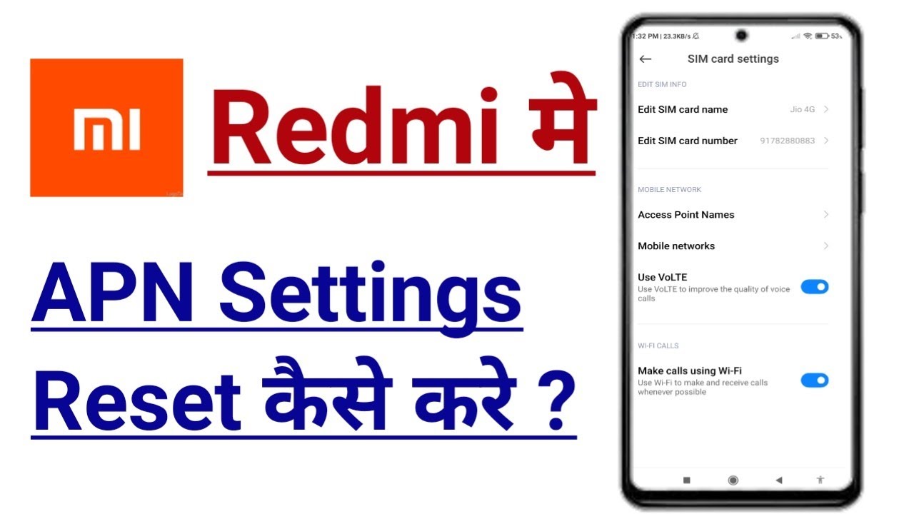 How To Reset APN In All Redmi & Xiaomi Devices | APN Settings Reset ...