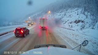 Descending The Smasher - Coquihalla Highway - Highway Thru Hell - Horrible Conditions