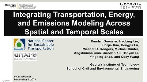 Integrating Transportation, Energy, and Emissions Modeling across Spatial and Temporal Scales