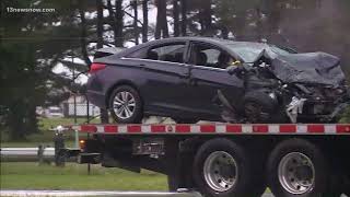 Three people killed in two-vehicle crash in Va. Beach