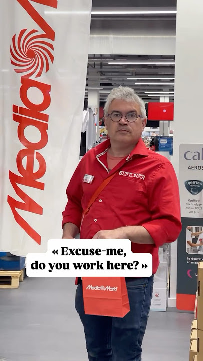 Alors, il travaille ici ou pas, finalement ? 🤨 #mediamarkt #liege #galeriesstlambert #doyouworkhere