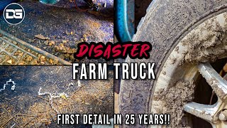 Deep Cleaning a DIRTY Old Farm Truck! | Insane 25 Year Disaster Detail Transformation