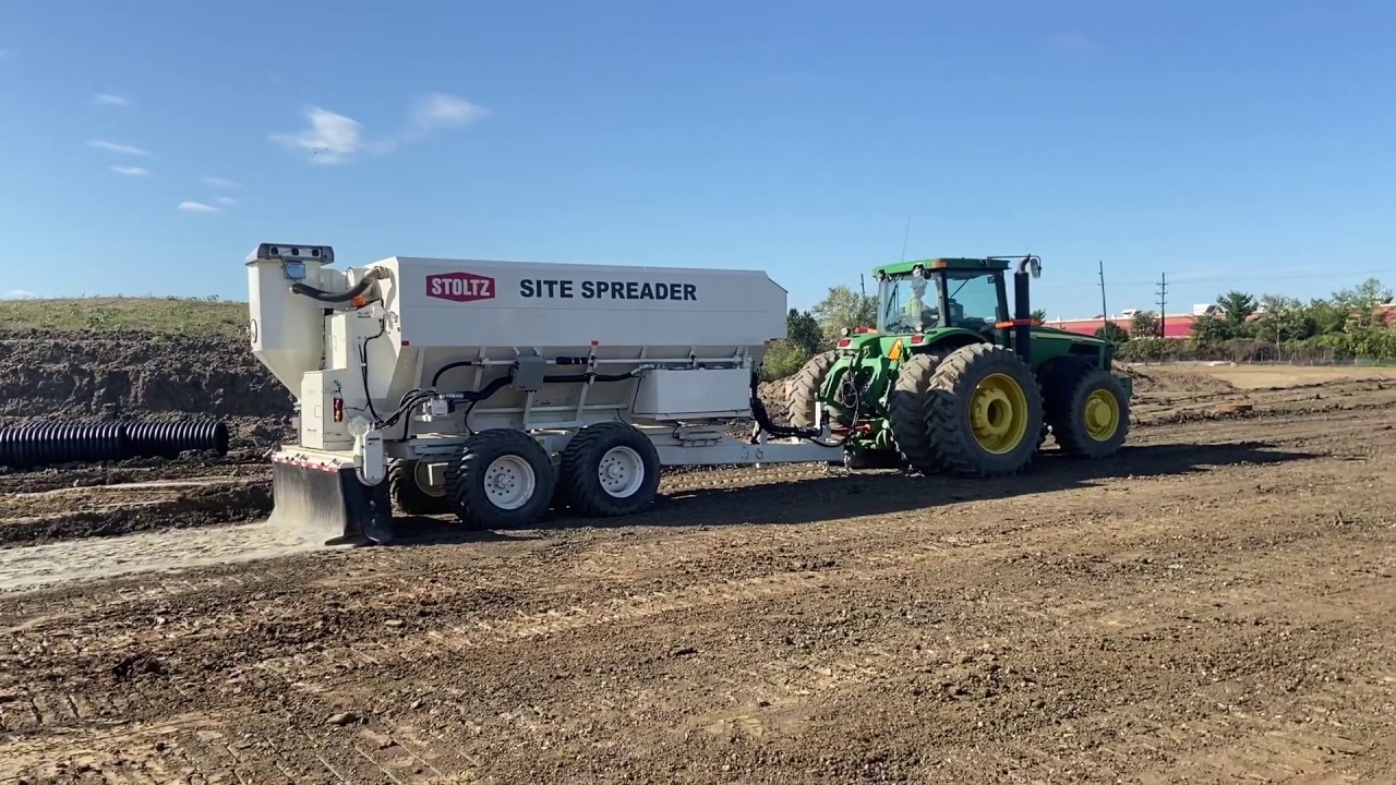 Cement Spreader At Work YouTube