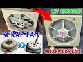 Scrap Fan Conversion To Portable Charger Fan 12V 15000mAh BLDC Motor NIDEC
