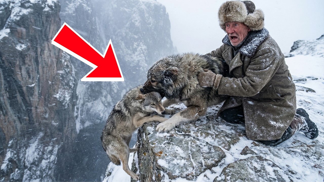 Старый лесник спас волка на скале. То, что случилось потом, доведет вас до слез!