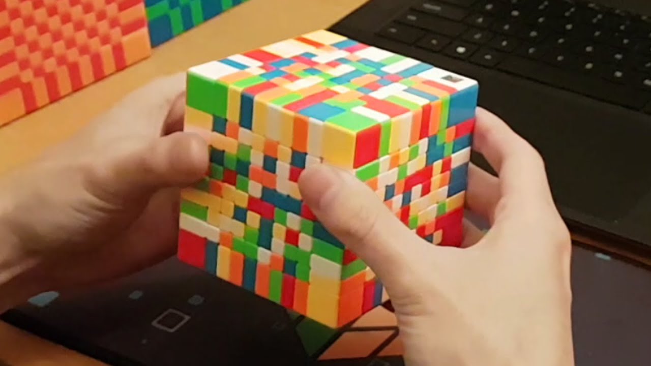 Cubo De Rubik 10 X 10 GIANT 10x10 Rubik's Cube Full Solve! - YouTube