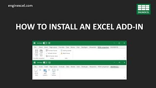 How to install an Excel add-in