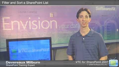 SharePoint 2007 Training Video: Filter and Sort a SharePoint List