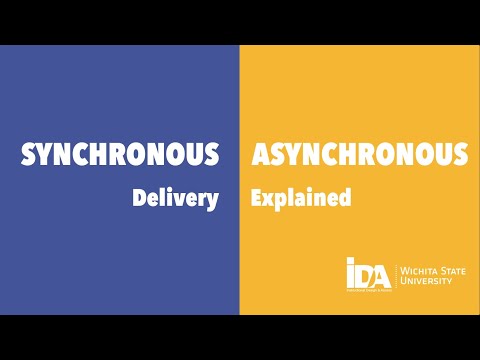 Video: Hvad er forskellen mellem synkron og asynkron læring?