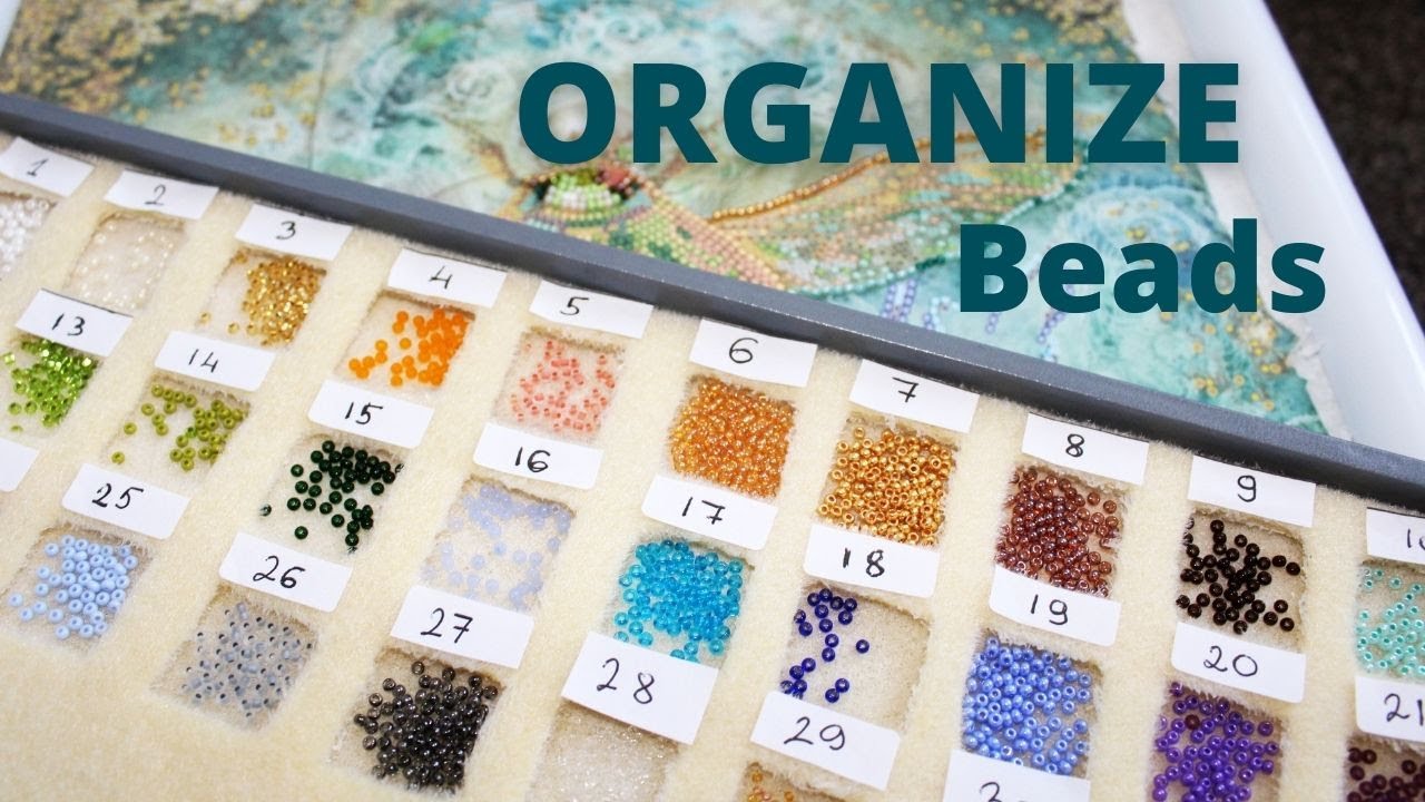 DIY Bead Sorting Mat organise your beads. YouTube
