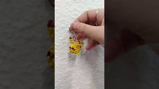 DIY 3d beaded Pikachu! #shorts #craft #pokemon #amigurumi #cute