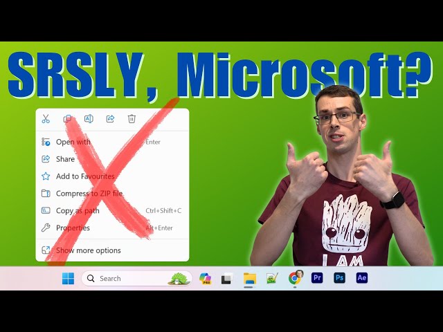 Fix Windows 11's ANNOYING Right Click Menu: How To Always Show
