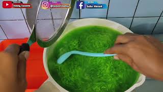 Resep cendol tapioka   tepung beras, cara membuatnya sangat mudah