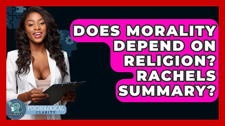 Does Morality Depend on Religion? Rachels Summary? - Philosophy Beyond
