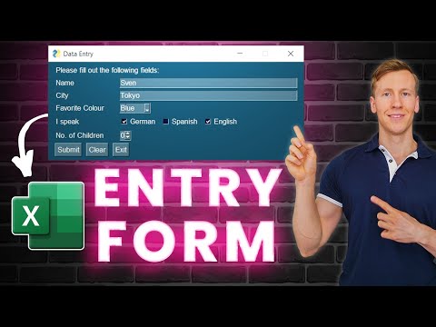 How to Create an Excel Data Entry Form in 10 Minutes Using Python (No VBA) | Easy &amp; Simple