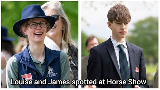 Lady Louise and James, Earl of Wessex are spotted at The Royal Windsor Horse Show