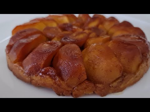 NO EGGS! More apples than dough! Very EASY and Yummy French Apple Tart (Tarte Tatin) #337