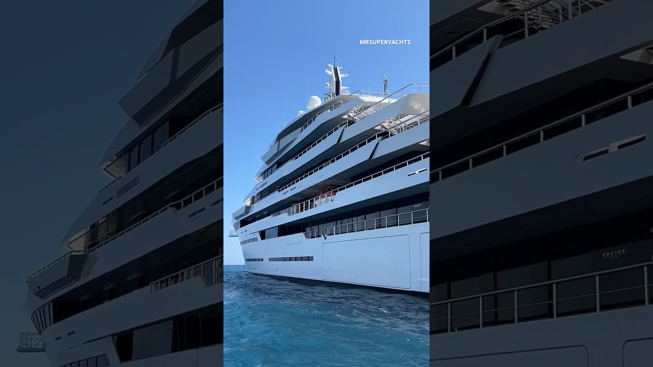 The largest yacht at the Monaco Grand Prix: the brand-new 112m (367ft) superyacht  Renaissance