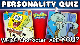 WHICH SPONGEBOB Character ARE YOU?? || Interactive Personality Test🧠✨💫 HOROSCOPE Quiz