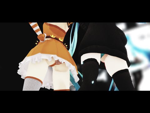 [MMD] Miku + Rin - スロウダウナー