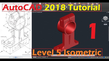 Beginner Tutorial AutoCAD 2018 - Isometric Drawing #5 (Advanced) - Part 1