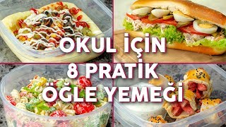 Okula Giderken Yanınızda Götürebileceğiniz 8 Pratik Öğle Yemeği Tarifi  Okul Yemekleri