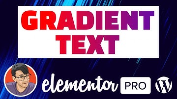 Elementor Gradient Text | Geen extra plug-ins