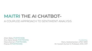 AI Chatbot - A coupled approach to sentiment analyis