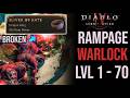 Diablo 4 – BROKEN Rampage Warlock Build (FAST Leveling 1–70 Guide)