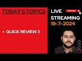Quick review 3