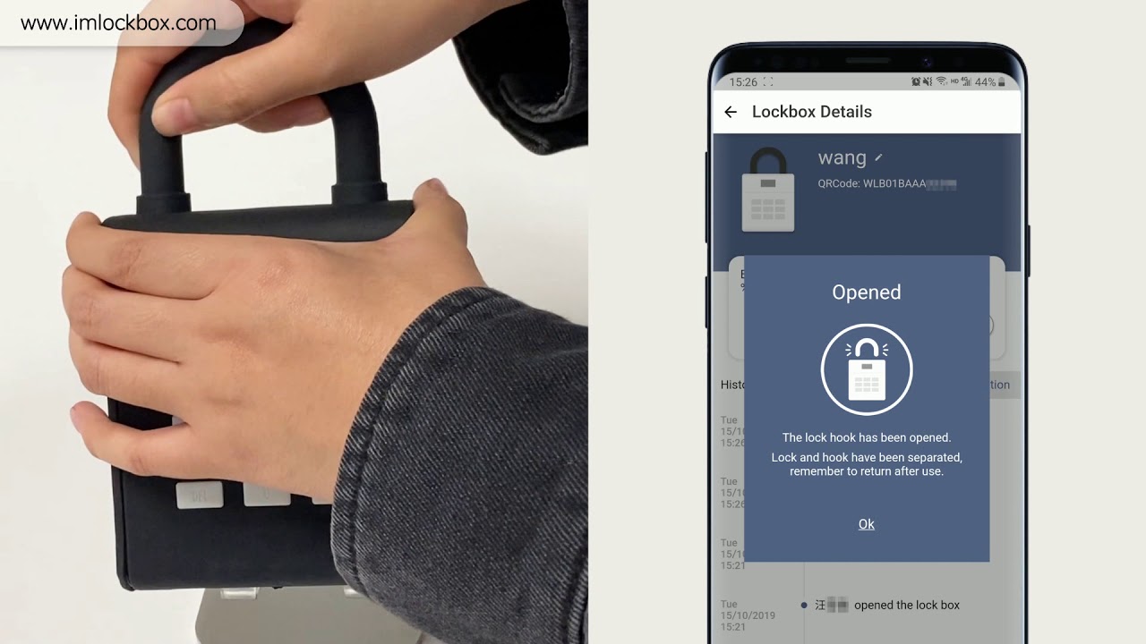 ImLockBox Electronic Bluetooth Lockbox Key Storage with free remote mobile APP