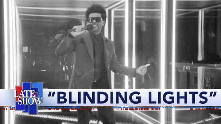 Blinding Lights TV show performance - TV Show performance video thumbnail
