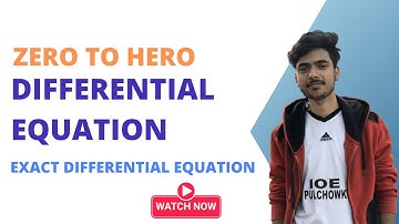NEB Grade 12 Differential Equation L-3 | Exact Differential Equation | NEB Grade 12 | MRR