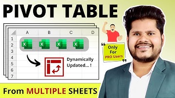 Pivot Table from Multiple Sheets in Excel - Pivot Table in Excel | Pivot Table Tutorial