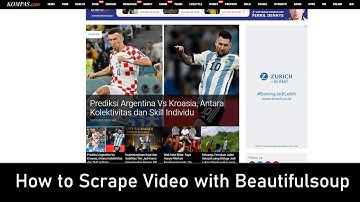 How to scrape video with Beautifulsoup and Python #1