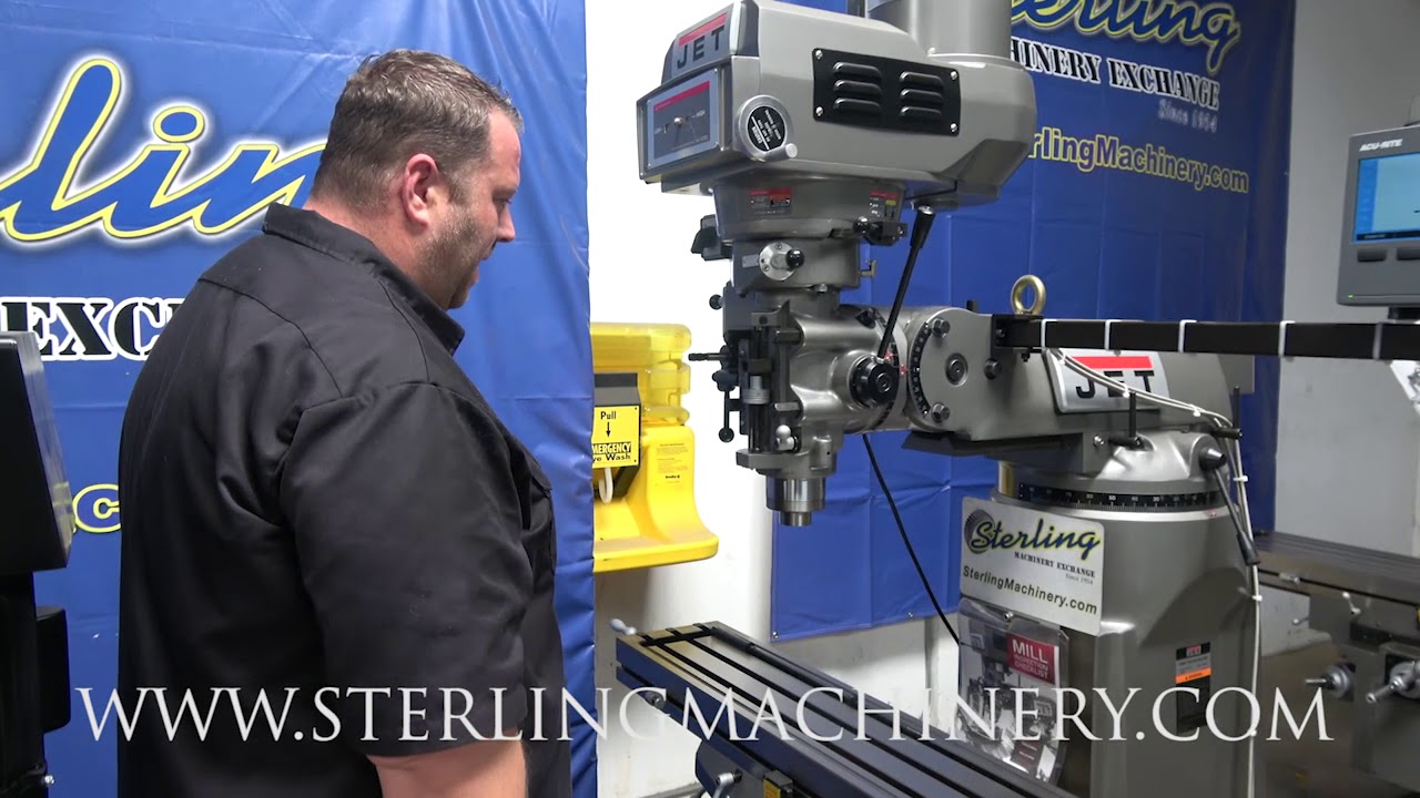 9" x 49" Brand New Jet Industrial Vertical Milling Machine, Mdl. JTM