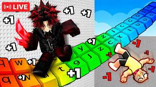 +1 speed keyboard live stream #roblox #keyboardspeed