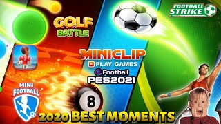 FOOTBALL STRIKE, MINI FOOTBALL, GOLF BATTLE AND PES MOBILE 2020 BEST MOMENTS, WELCOME TO 2021 screenshot 2