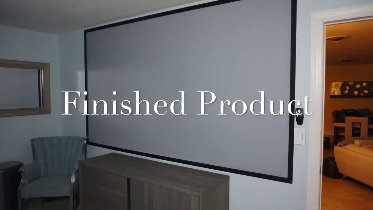 Do it yourself, Projection Screen Painting in 3 Minutes ...