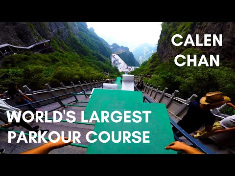 POV Full Run - WORLD'S LARGEST PARKOUR COURSE | Calen Chan