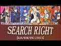 'SEARCH RIGHT' - Hatsuboshi Gakuen Student Council (初星学園生徒会執行部) [ENG Color-Coded Lyrics / パート分け]