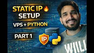 Static IP on VPS (Step-by-Step) | Install Python + Virtual Environment | Algo Trading Part 1