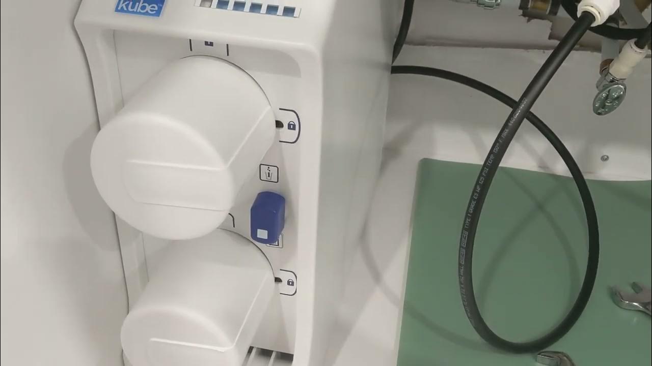 Installing a new water filter in kitchen. Kube Brand. YouTube