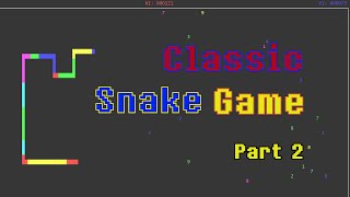 Classic Snake Game - Part 2 (Beginner Python Tutorial on Linux) screenshot 3