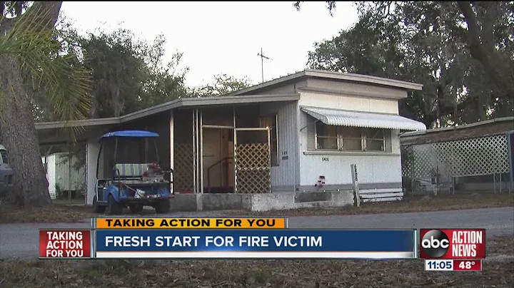 Fire victim gets fresh start