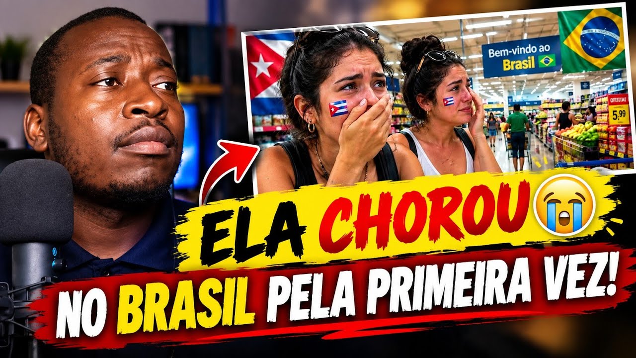 CUBANAS CHORAM AO ENTRAR NO SUPERMERCADO BRASILEIRO PELA PRIMEIRA VEZ