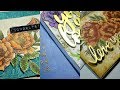 3D embossing &amp; resist spray focused cards with SSS  Beautiful flowers stamp [GIVEAWAY]