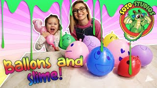 SLIME STORIES! Balloons With SLIME Explode! | ASMR Slime Top Channel | Toddlerific Story Time